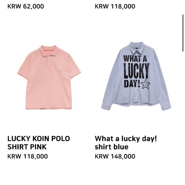 ifeellucky LUCKY KOIN POLO SHIRT PINK