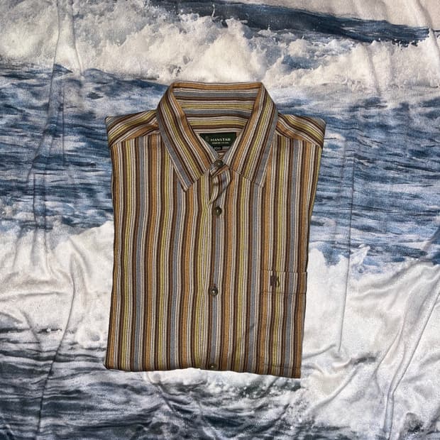 Vintage Ethnic Stripe Shirt