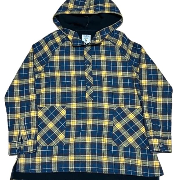 TONEONETONE 톤온톤 체크 후드 아노락 집업