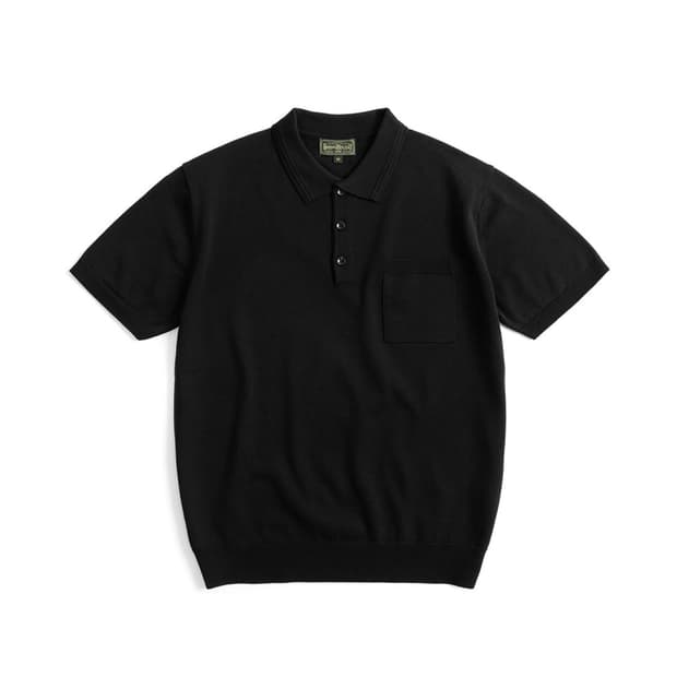 (L) 부기홀리데이 11 KNITTED POLO SHIRT 블랙