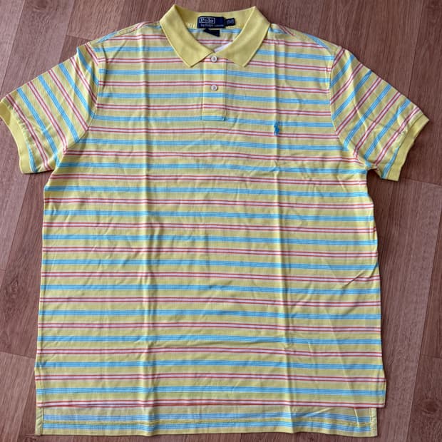 폴로 랄프로렌 스트라이프 반팔 카라티 Xxl