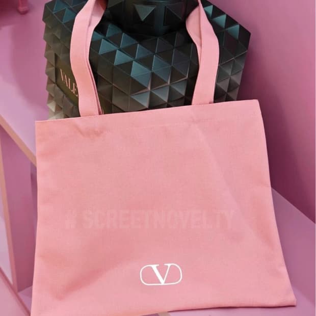 발렌티노뷰티 빅 에코백 숄더백 핑크