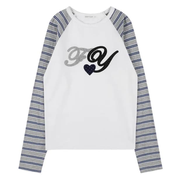 패치 스트라이프 레글런 티