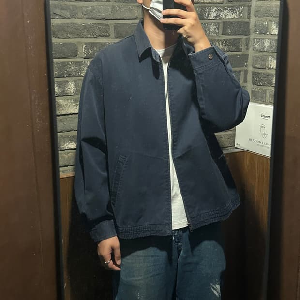 L) 폴로 랄프로렌 블랙 블루종 베이포트 자켓