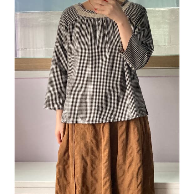 일본빈키지 크로셰블라우스