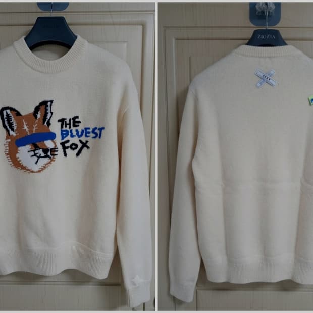 정품 아더에러 x 메종키츠네 콜라보 니트