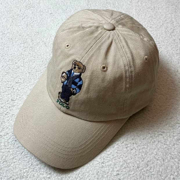 폴로 랄프로렌 베어 자수 로고 볼캡 모자 A1828