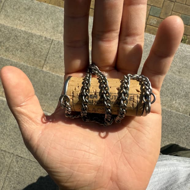 Martin margiela artisanal cork necklace