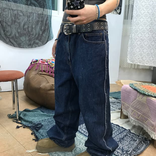 CCWC 크레이카워시크루 진청 데님팬츠 