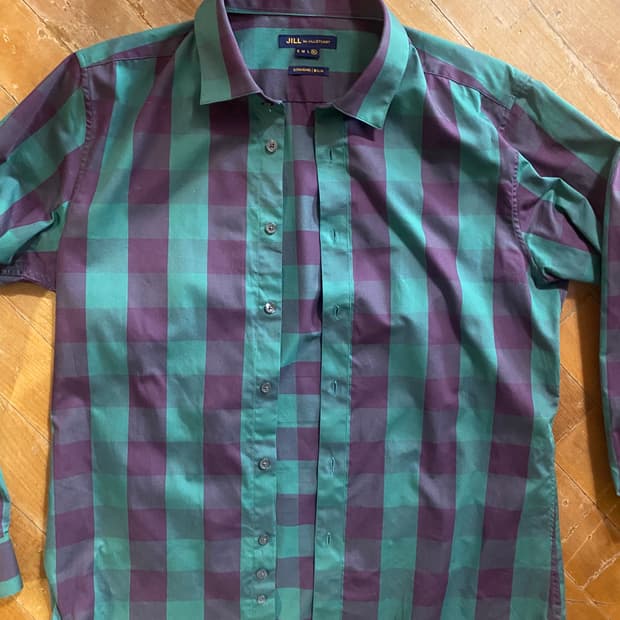 질바이질스튜어트 체크 셔츠 XL (100)