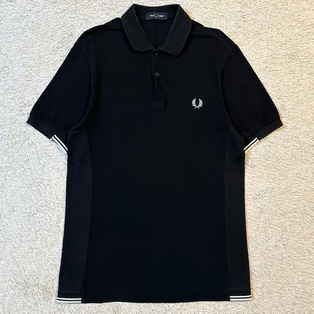 프레드페리 FREDPERRY 트윈 팁 패널 폴로 반팔 카라티