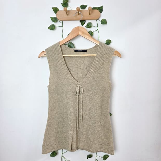 실크 캐시미어 베스트