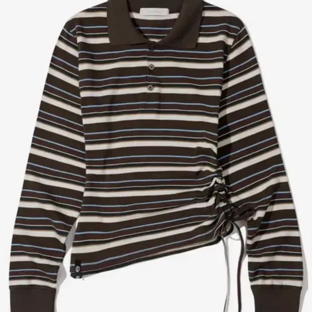 세컨모놀로그 스트라이프 롱슬리브