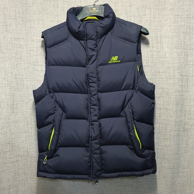 뉴발란스 남성 덕다운 조끼 패딩 
