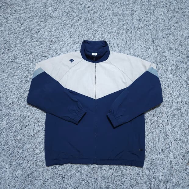 데상트) S 여자 오버핏 우븐 바람막이자켓 올드스쿨 / 왕눈이샵