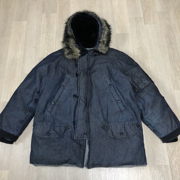 (M) 00's 폴로 랄프로렌 폴로 진스 헤비 덕다운 N3B 봄버 자켓