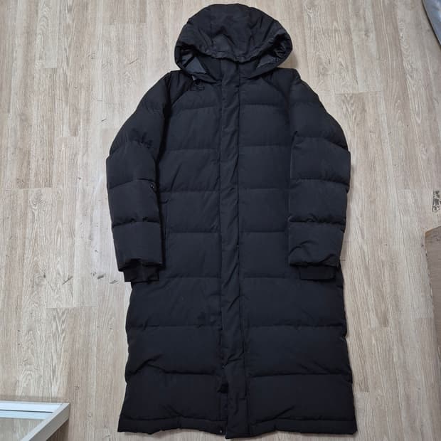 TOPTEN 탑텐 남성 덕다운 후드 롱패딩 점퍼 M(95)