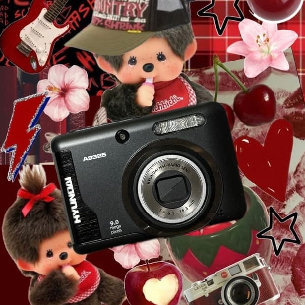 레어!/작례/박스품) 현대 Hyndai a9325 빈티지 디카