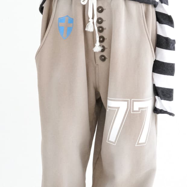 샵페어리 버튼 져지 스웻팬츠 코코아