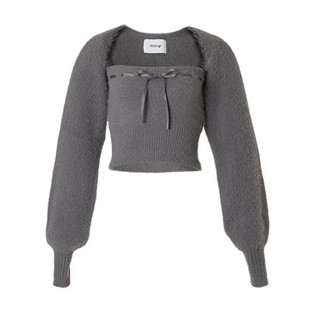 낫유어로즈 소프트 에피 볼레로 세트 차콜