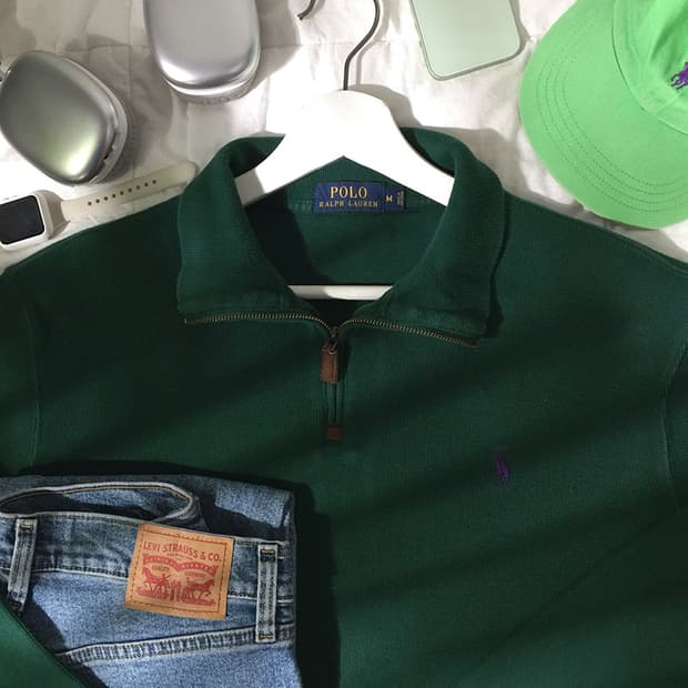 (MAN) 폴로랄프로렌 스웻 반집업 L