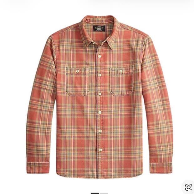 rrl 25년 가을 워크셔츠 m사이즈
