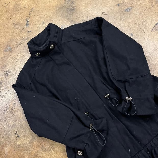 [정품/85] 모스키노 블랙 숏 트렌치 코트 b15