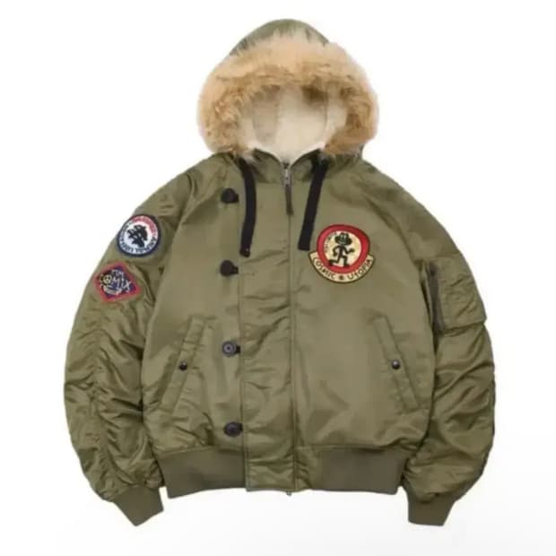 팀코믹스 ma1 점퍼 카키 M 새상품