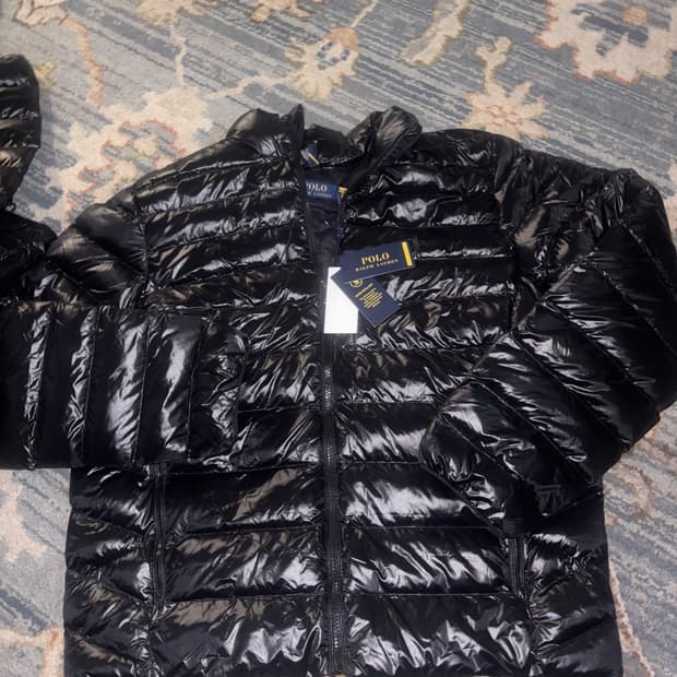 폴로 랄프로렌 마이크로 패킹 다운 자켓 블랙