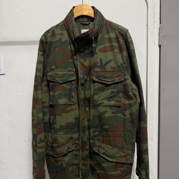 GAP camo print military jacket 