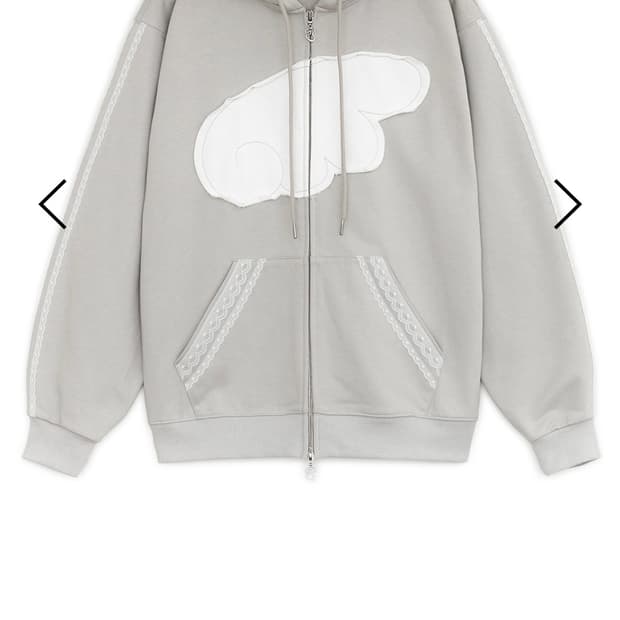 허그유어스킨 엔젤윙후드집업