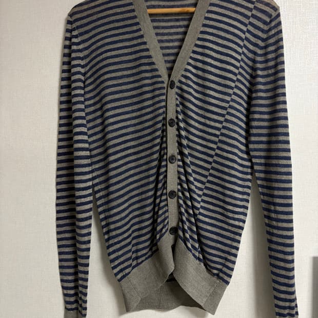 Theory 스트라이프 리넨 가디건