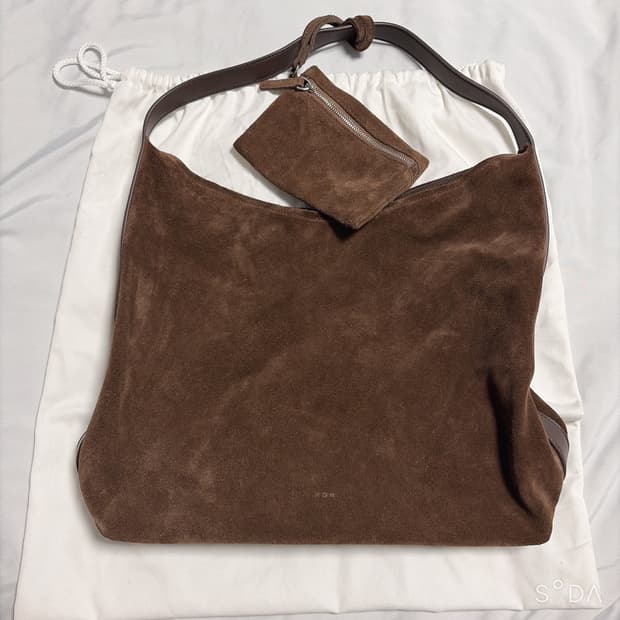 로서울 펄피 호보백 스웨이드 체스트넛