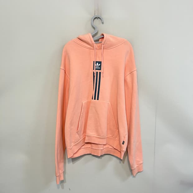 아디다스 핑크 약기모 후드티 100