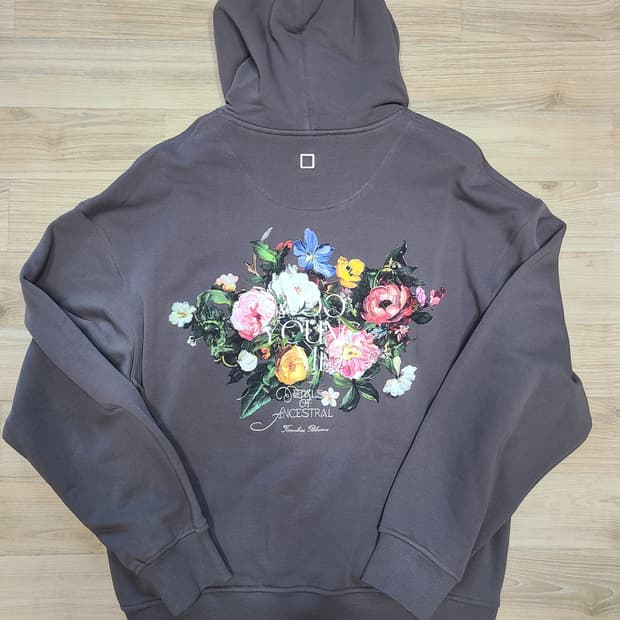 [정품/새상품] 우영미 플라워 백로고 후드티셔츠