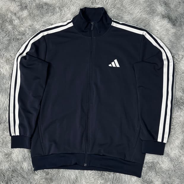 아디다스 신형 삼선 트랙탑 네이비 XL