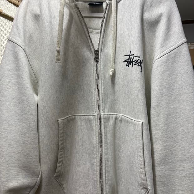 Stussy 후드집업 ash 색 