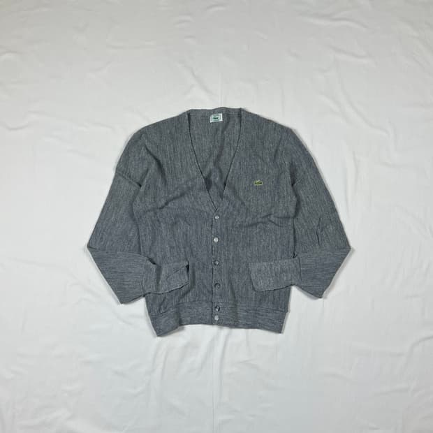 80‘s 라코스테 lacoste 로고 니트 가디건