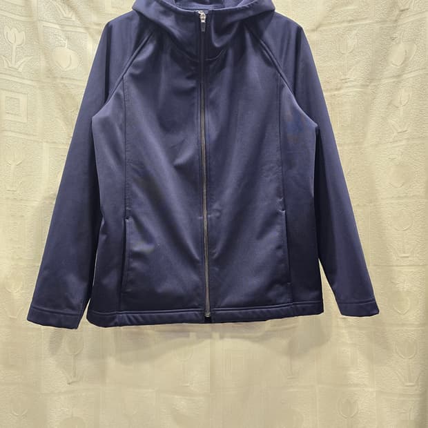 거의새거) 유니클로 여성 기모 후드집업 자켓 네이비 L(66~77)