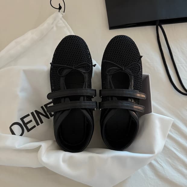 (새상품)다이닛 리본 모찌 메쉬슈즈 