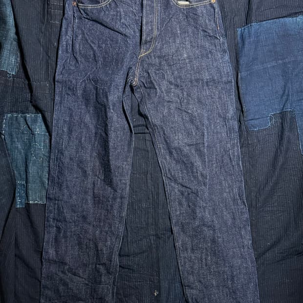 논스탁 15oz 헤비웨이트 셀비지 데님 진 34