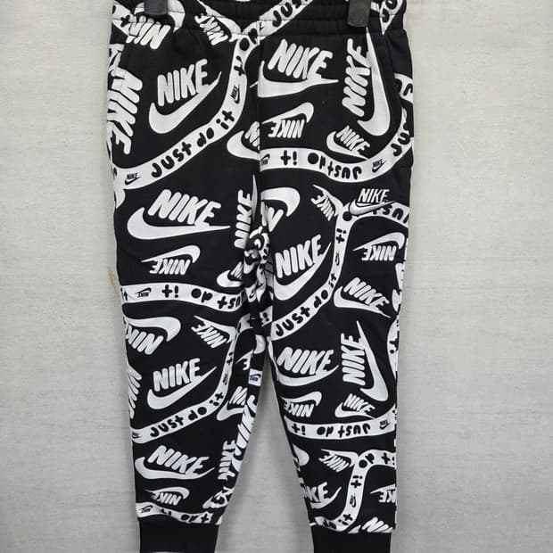 나이키 키즈 멀티로고 기모팬츠 5세 6세