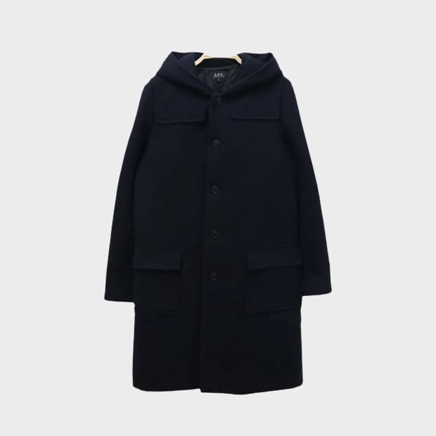 아페쎄 울 혼방 후드 코트 57806