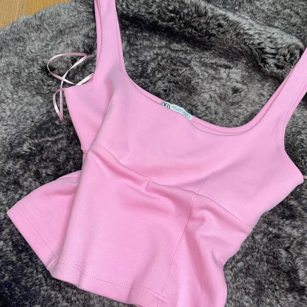 ZARA crop sleeveless pk