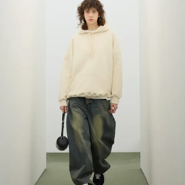 스탠다드에러87-STAN047 벌룬핏 워싱 와이드 데님팬츠 빈티지 옐로우