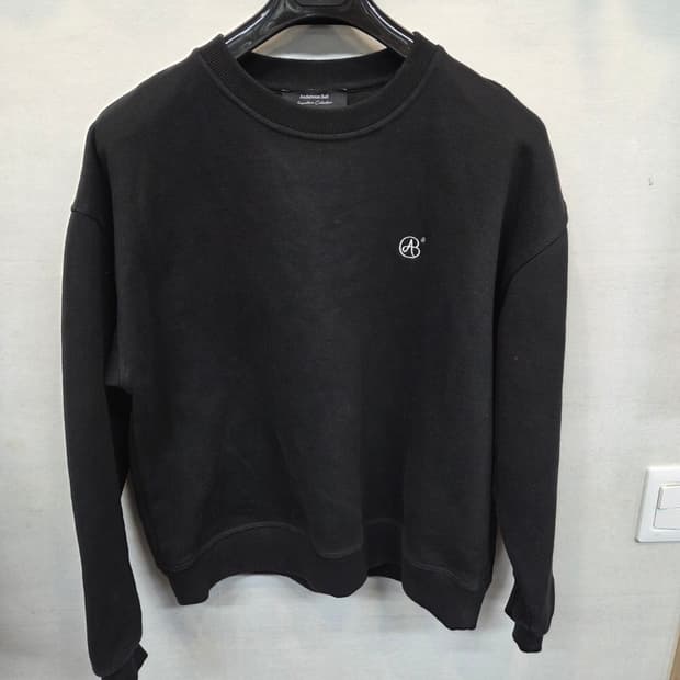 앤더슨벨 시그니처 엠플럼 기모 맨투맨 L