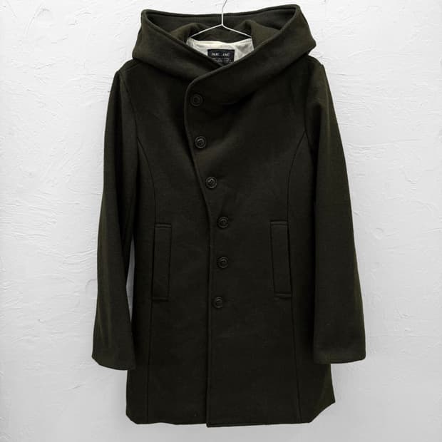 parc lamu 커브 버튼 울 코트