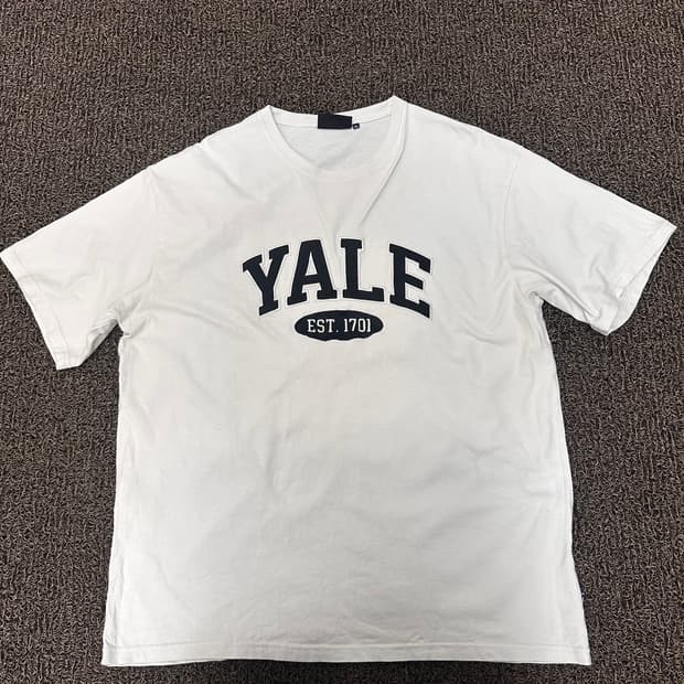 YALE 예일 반팔티셔츠 화이트 XL