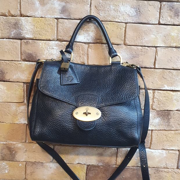 멀버리 블랙토트백