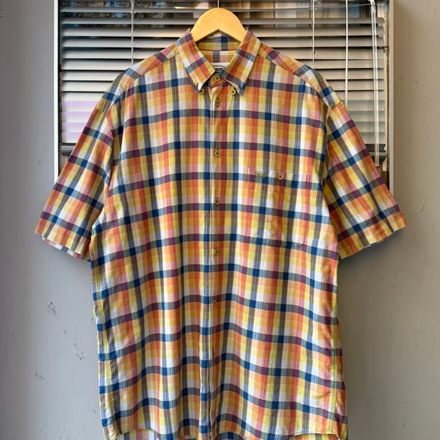 MISSONI SPORT 80s short sleeve check shi